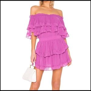 Misa Tiered Ruffle Mini Dress